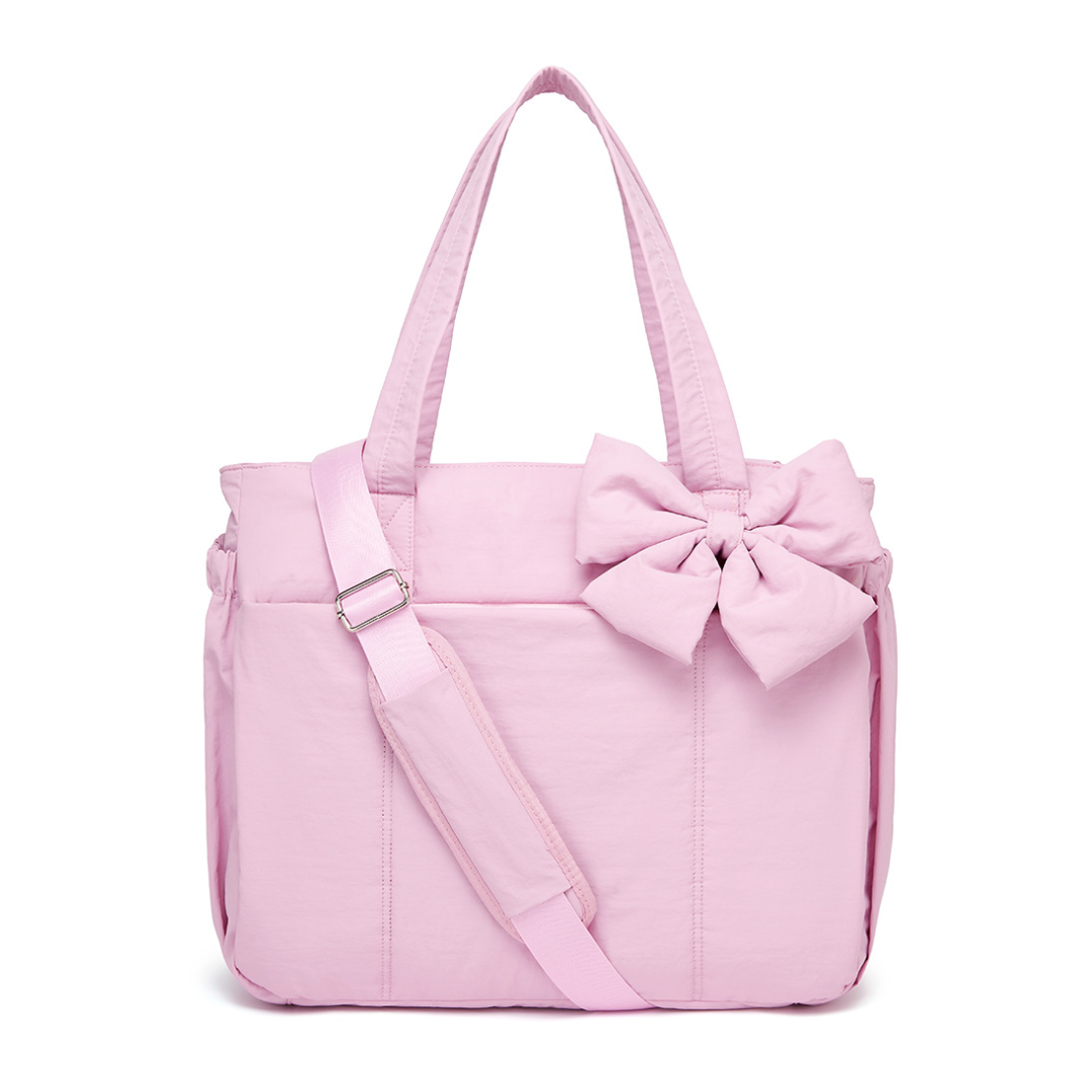 Multi-Functional Puffer Tote Diaper Bag – Lightweight Mommy Crossbody Shoulder Bag for Travel & Daily Use