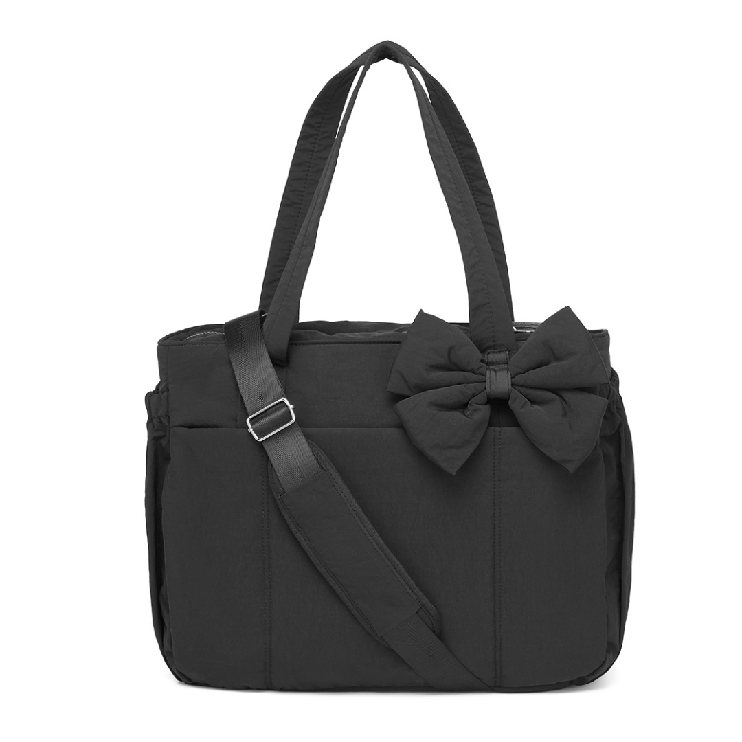 Multi-Functional Puffer Tote Diaper Bag – Lightweight Mommy Crossbody Shoulder Bag for Travel & Daily Use