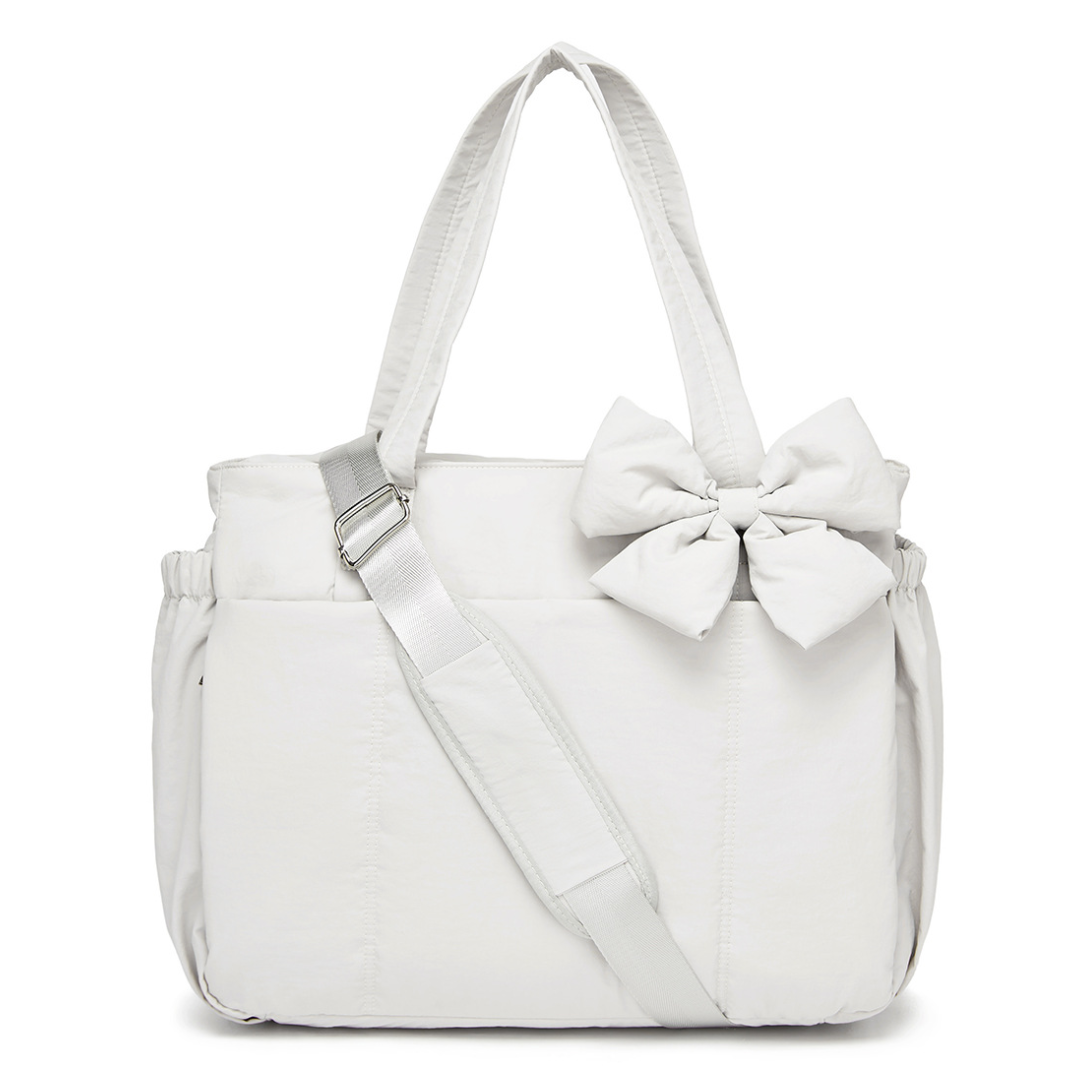 Multi-Functional Puffer Tote Diaper Bag – Lightweight Mommy Crossbody Shoulder Bag for Travel & Daily Use