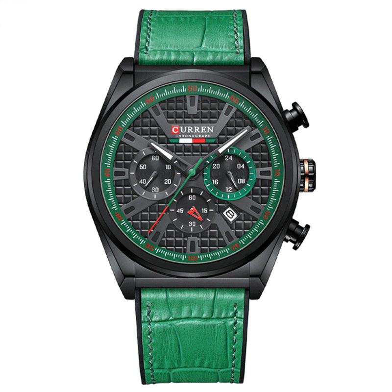 Men’s Quartz Watch – Large Dial, Waterproof & Multi-Function
