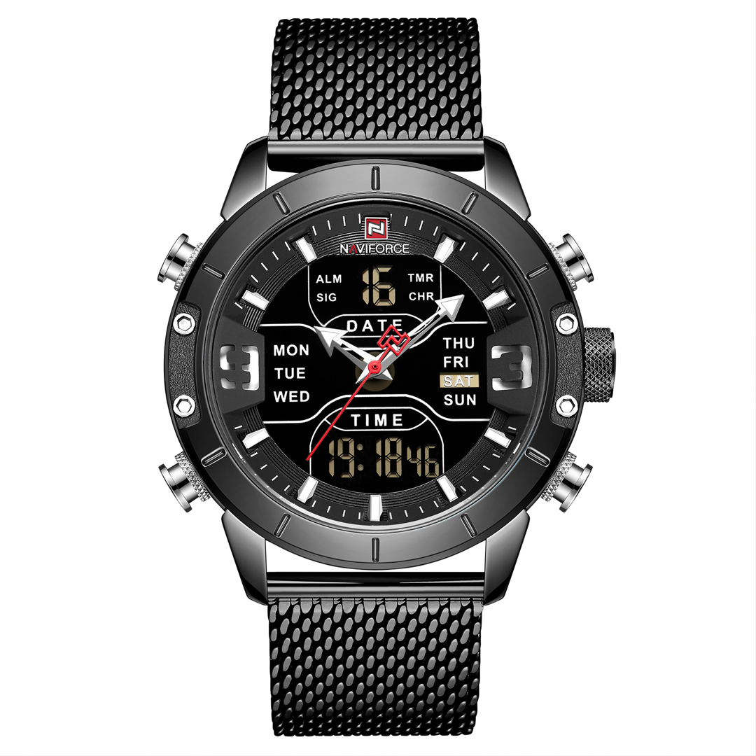Urban Tactical – Waterproof Military Quartz Watch with Mesh Band