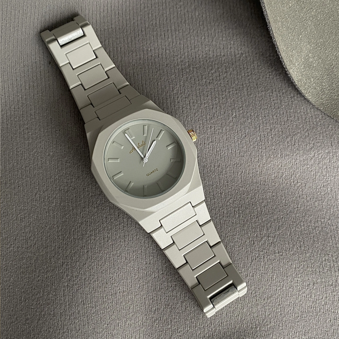 Cement Square – Minimalist Men's Watch in Urban Grey