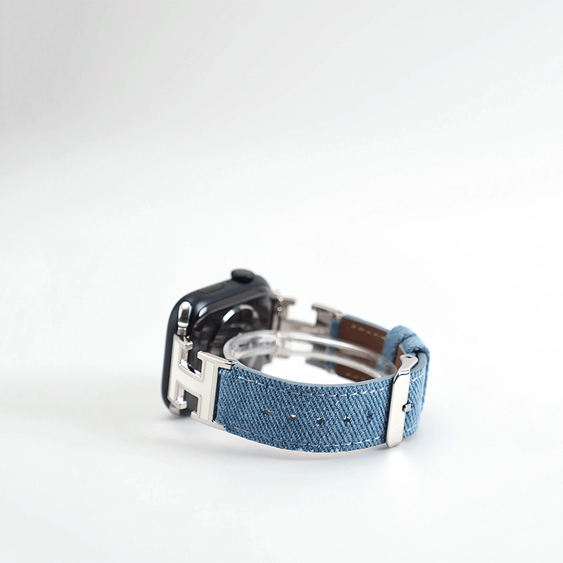 H-Buckle Genuine Leather Apple Watch Band