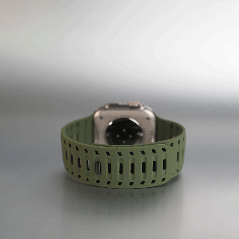 Sporty Breathable Magnetic Silicone Apple Watch Band