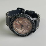 Wasteland Aesthetic Men's Quartz Watch – Khaki Earth Dial with Black Strap