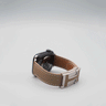Soft Litchi Grain Leather Apple Watch Band with H Magnetic Buckle