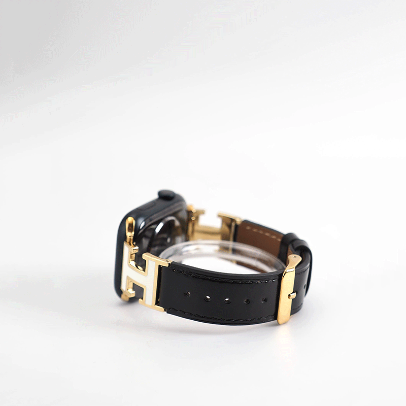 H-Buckle Genuine Leather Apple Watch Band