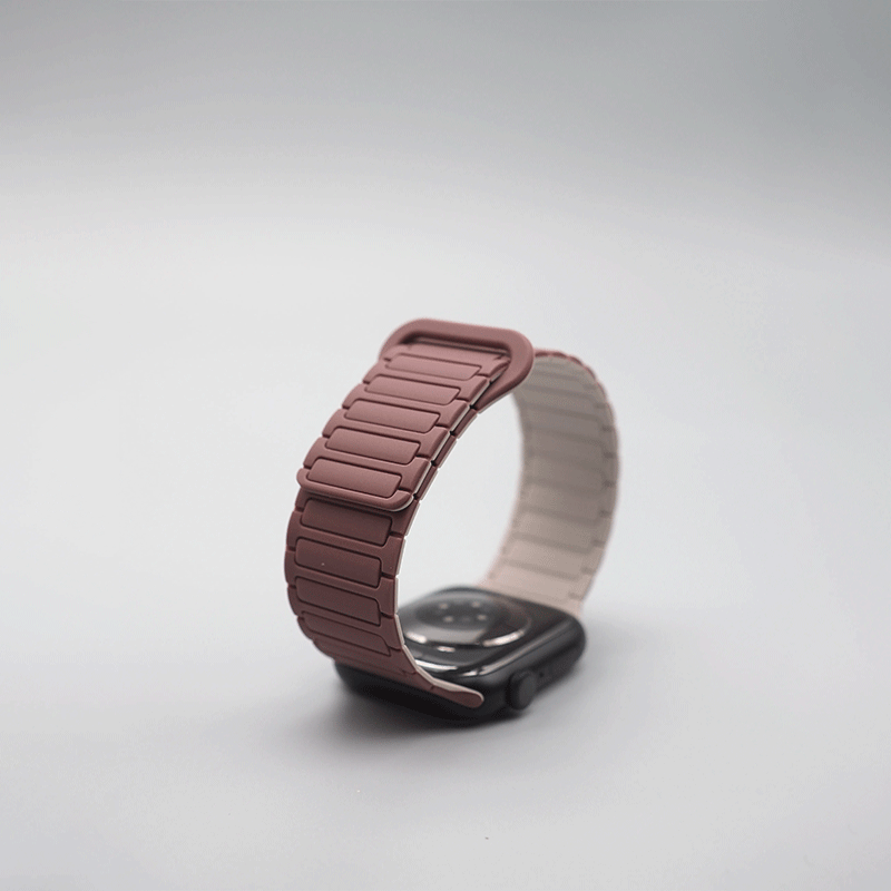 Magnetic Loop Silicone Apple Watch Band – Solid Color