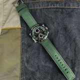 Outdoor Performance – Green Strap Men’s Quartz Watch with Chrono Features