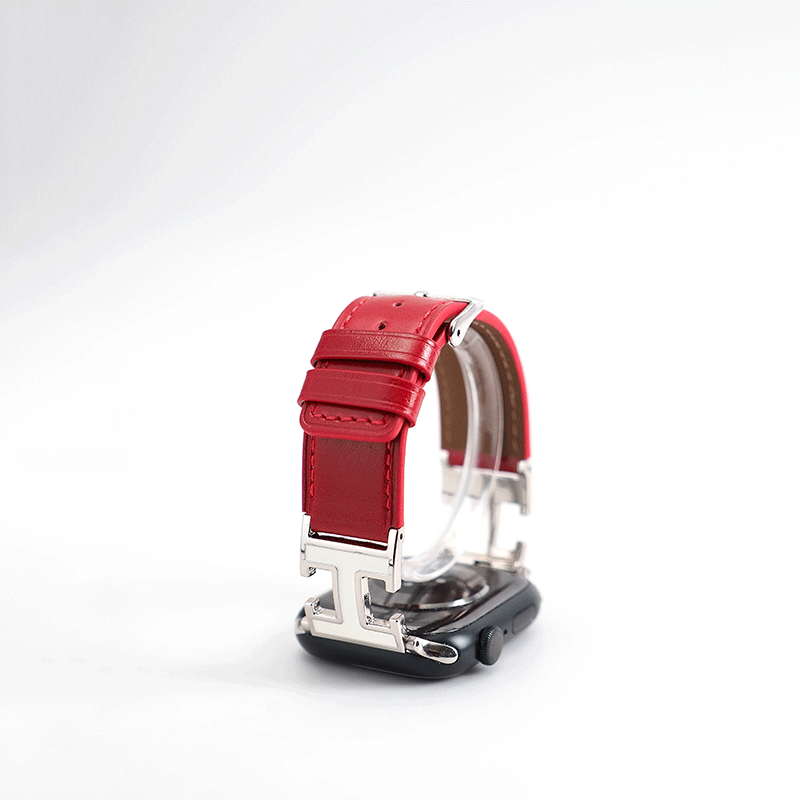 H-Buckle Genuine Leather Apple Watch Band