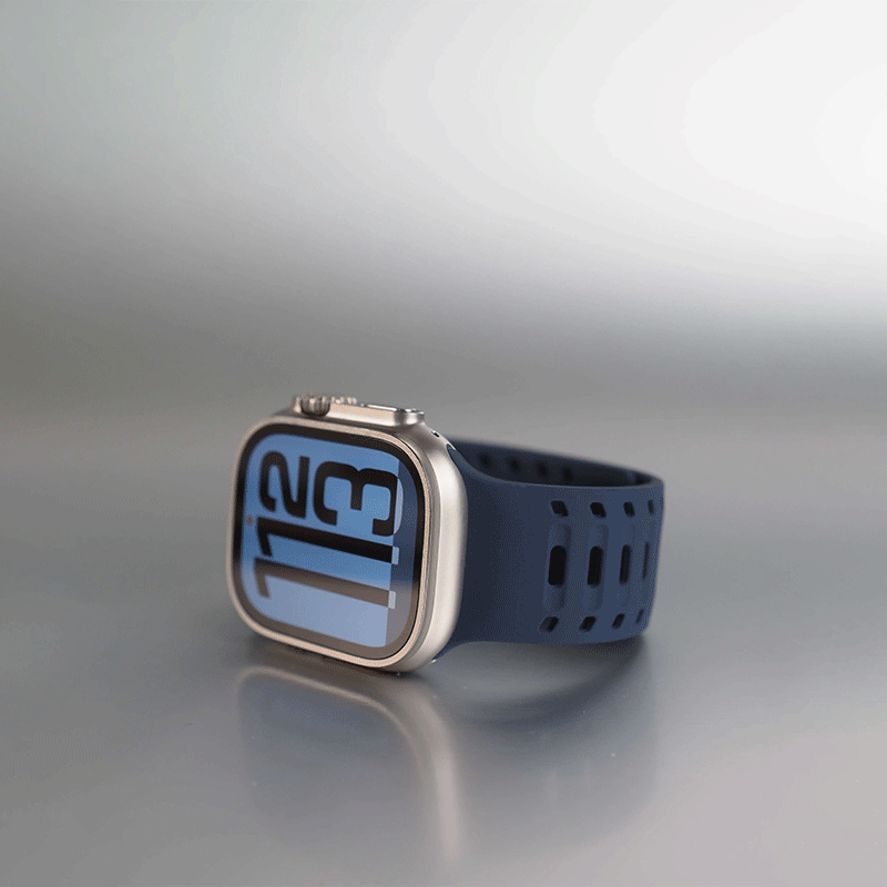 Sporty Breathable Magnetic Silicone Apple Watch Band