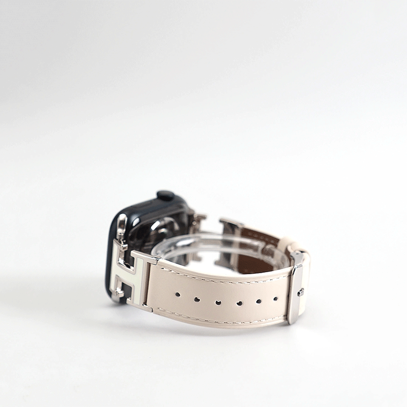 H-Buckle Genuine Leather Apple Watch Band