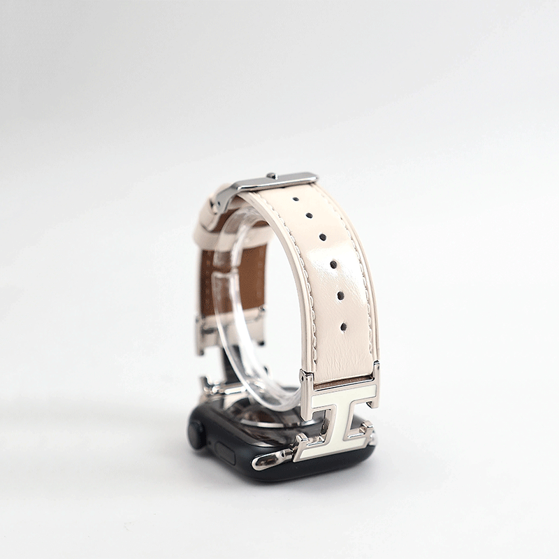 H-Buckle Genuine Leather Apple Watch Band