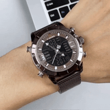 Urban Tactical – Waterproof Military Quartz Watch with Mesh Band