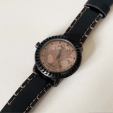 Wasteland Aesthetic Men's Quartz Watch – Khaki Earth Dial with Black Strap
