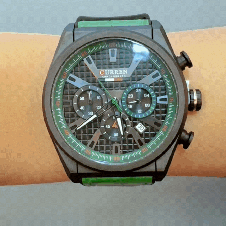 Men’s Quartz Watch – Large Dial, Waterproof & Multi-Function