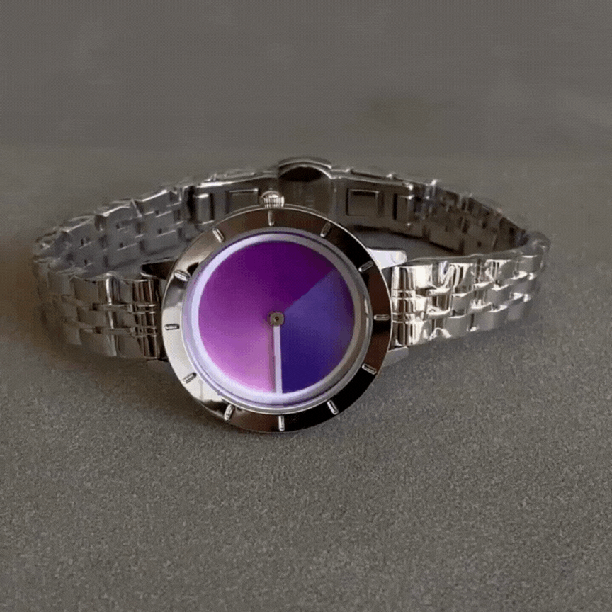 Futuristic No-Hands Men's Quartz Watch – Minimalist Dial, Tech-Inspired Design